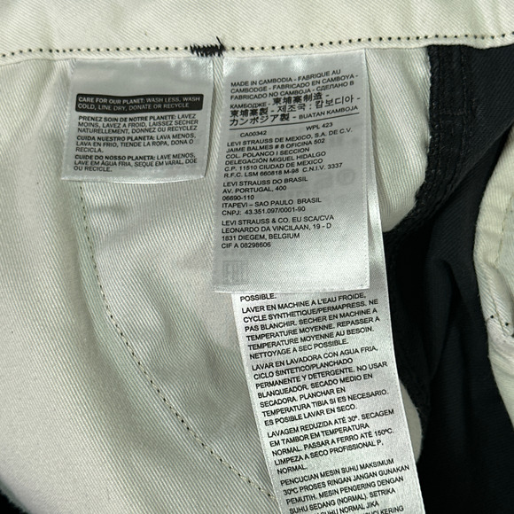 Levis Cargo Pants Mens 34x29 Black Utility Tactical Combat 4 Pocket Heavyweight - Picture 8 of 12